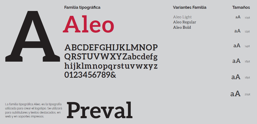 Una nueva marca con el mismo compromiso. tipografía preval